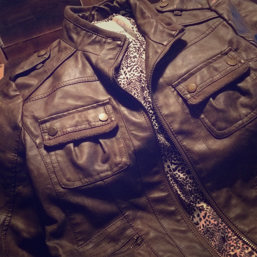 ❌SOLD❌ Maurice’s faux leather jacket
